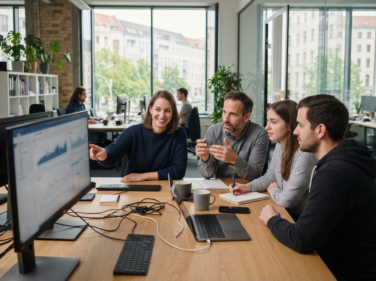 Sichoren KI Team bei der Entwicklung von Analysemodellen für Finanzdaten